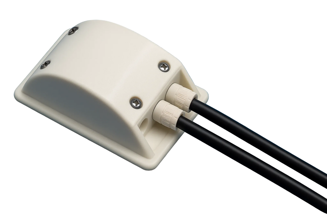 White aerogland with solar cables fittied